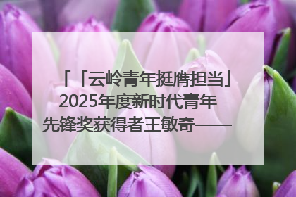 「云岭青年挺膺担当」2025年度新时代青年先锋奖获得者王敏奇——澜沧江上好渔人