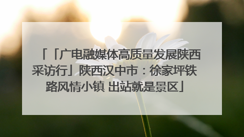 「广电融媒体高质量发展陕西采访行」陕西汉中市：徐家坪铁路风情小镇 出站就是景区