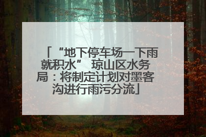 “地下停车场一下雨就积水” 琼山区水务局：将制定计划对墨客沟进行雨污分流