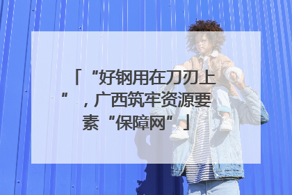 “好钢用在刀刃上”，广西筑牢资源要素“保障网”