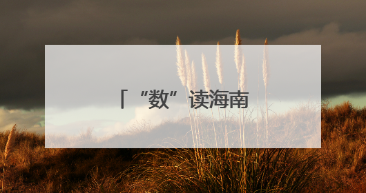 “数”读海南生态含绿量