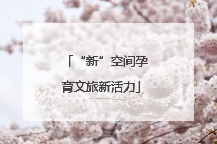 “新”空间孕育文旅新活力