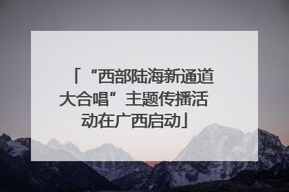 “西部陆海新通道大合唱”主题传播活动在广西启动