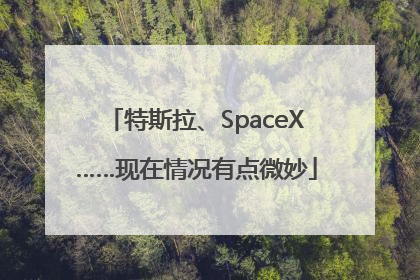 特斯拉、SpaceX……现在情况有点微妙