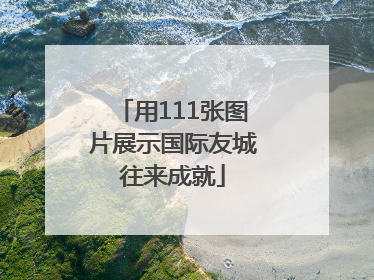 用111张图片展示国际友城往来成就