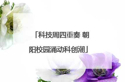 科技周四重奏 朝阳校园涌动科创潮