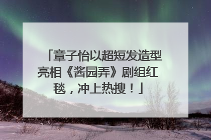 章子怡以超短发造型亮相《酱园弄》剧组红毯，冲上热搜！