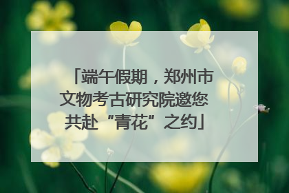 端午假期，郑州市文物考古研究院邀您共赴“青花”之约