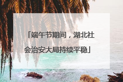 端午节期间，湖北社会治安大局持续平稳