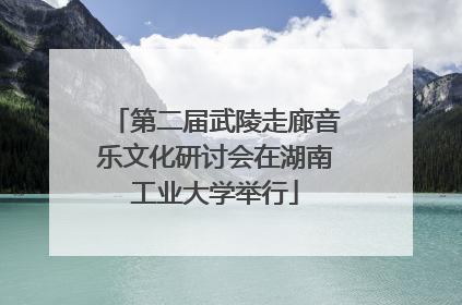 第二届武陵走廊音乐文化研讨会在湖南工业大学举行