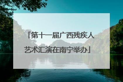 第十一届广西残疾人艺术汇演在南宁举办
