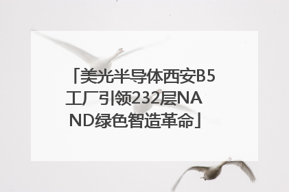 美光半导体西安B5工厂引领232层NAND绿色智造革命