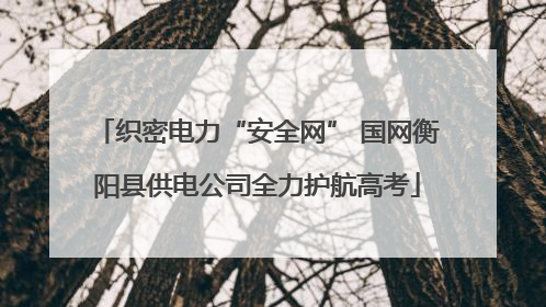 织密电力“安全网” 国网衡阳县供电公司全力护航高考