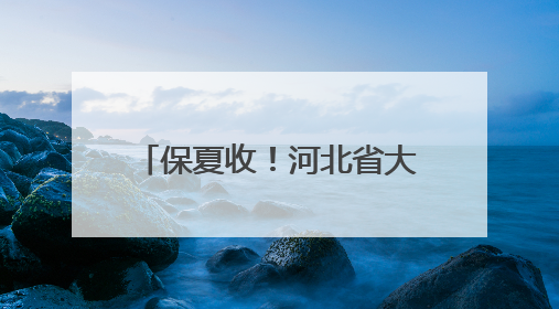 保夏收！河北省大中型灌区春灌农田707.4万亩