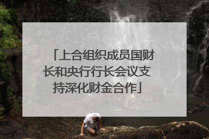 上合组织成员国财长和央行行长会议支持深化财金合作