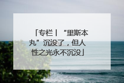 专栏丨“里斯本丸”沉没了，但人性之光永不沉没