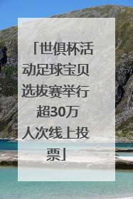 世俱杯活动足球宝贝选拔赛举行 超30万人次线上投票