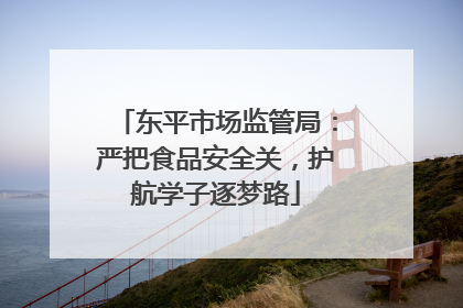 东平市场监管局：严把食品安全关，护航学子逐梦路