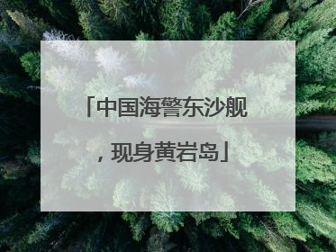 中国海警东沙舰，现身黄岩岛