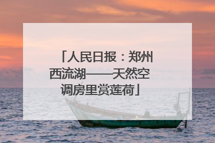 人民日报：郑州西流湖——天然空调房里赏莲荷