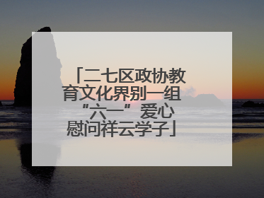 二七区政协教育文化界别一组 “六一”爱心慰问祥云学子