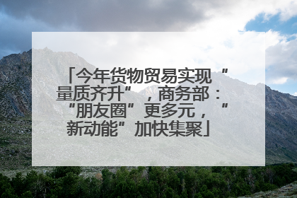 今年货物贸易实现“量质齐升”，商务部：“朋友圈”更多元，“新动能”加快集聚