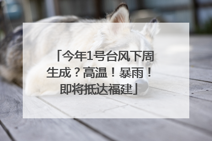 今年1号台风下周生成？高温！暴雨！即将抵达福建
