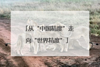 从“中国精度”走向“世界精度”
