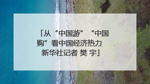 从“中国游”“中国购”看中国经济热力 新华社记者 樊 宇