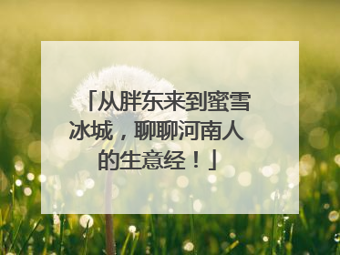 从胖东来到蜜雪冰城，聊聊河南人的生意经！