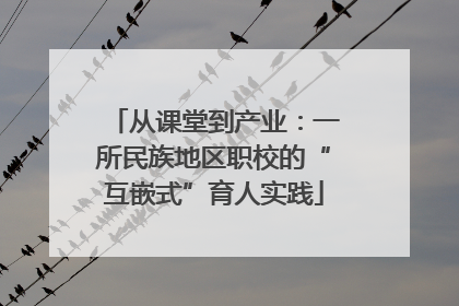 从课堂到产业：一所民族地区职校的“互嵌式”育人实践
