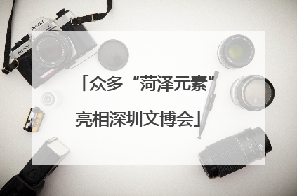 众多“菏泽元素”亮相深圳文博会
