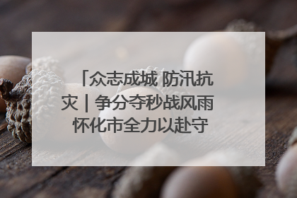 众志成城 防汛抗灾｜争分夺秒战风雨 怀化市全力以赴守护人民群众安全