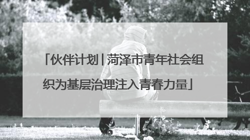 伙伴计划│菏泽市青年社会组织为基层治理注入青春力量