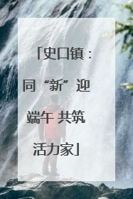史口镇：同“新”迎端午 共筑活力家