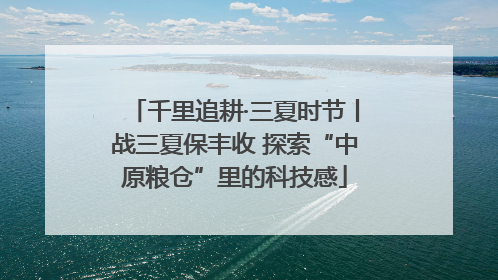 千里追耕·三夏时节丨战三夏保丰收 探索“中原粮仓”里的科技感