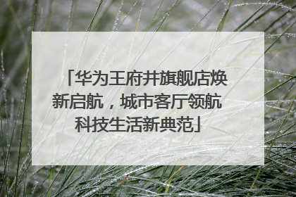 华为王府井旗舰店焕新启航，城市客厅领航科技生活新典范