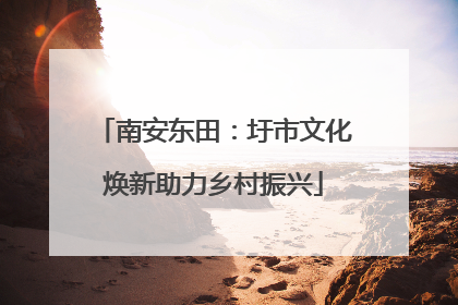 南安东田：圩市文化焕新助力乡村振兴