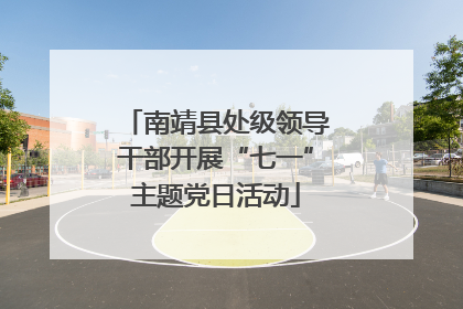 南靖县处级领导干部开展“七一”主题党日活动