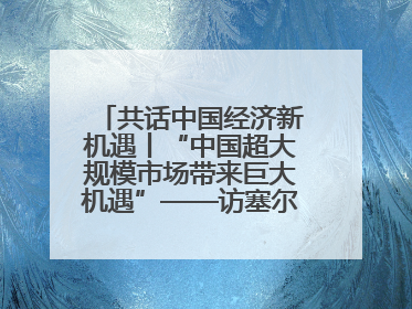 共话中国经济新机遇丨“中国超大规模市场带来巨大机遇”——访塞尔维亚经济部国务秘书尼科利奇