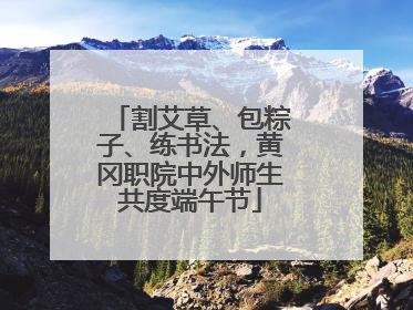 割艾草、包粽子、练书法，黄冈职院中外师生共度端午节