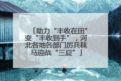 助力“丰收在田”变“丰收到手”，河北各地各部门厉兵秣马迎战“三夏”