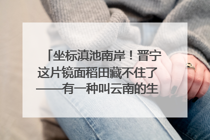 坐标滇池南岸！晋宁这片镜面稻田藏不住了——有一种叫云南的生活之365天