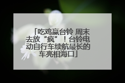 吃鸡赢台铃 周末去放“疯”！台铃电动自行车续航最长的车亮相海口