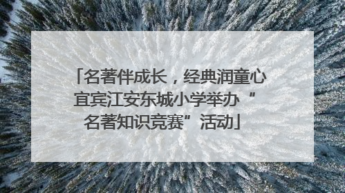 名著伴成长，经典润童心 宜宾江安东城小学举办“名著知识竞赛”活动
