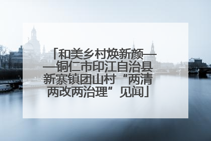 和美乡村焕新颜——铜仁市印江自治县新寨镇团山村“两清两改两治理”见闻