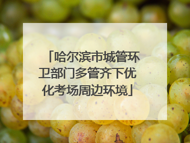 哈尔滨市城管环卫部门多管齐下优化考场周边环境