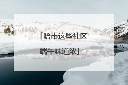 哈市这些社区端午味道浓