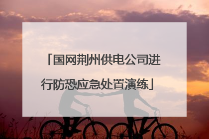 国网荆州供电公司进行防恐应急处置演练