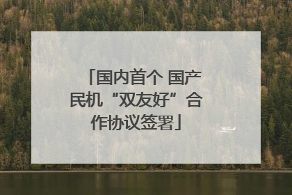 国内首个 国产民机“双友好”合作协议签署